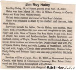 Jimmy Roy Haley