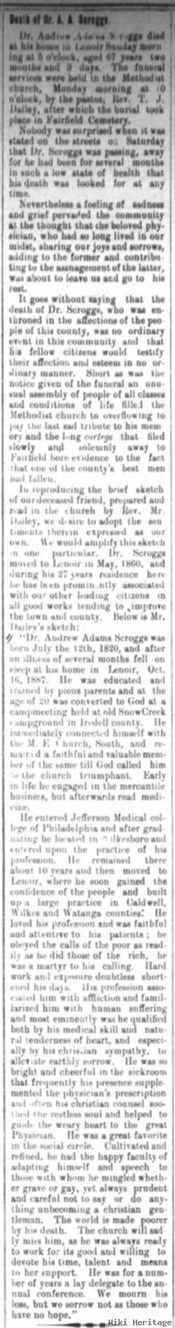 Dr Andrew Adams Scroggs