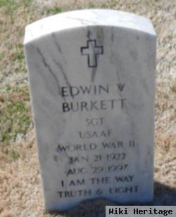 Edwin V Burkett