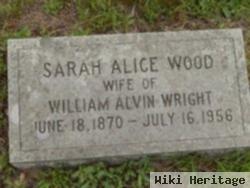 Sarah Alice Wood Wright