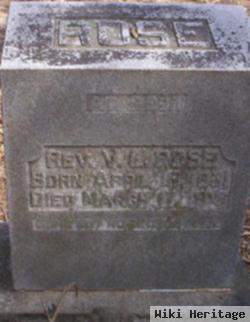 Rev Vincent Lafayette Rose