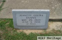 Jeanette Goltra Mahone Evans