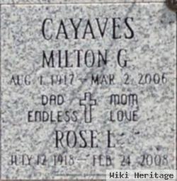 Milton G Cayaves