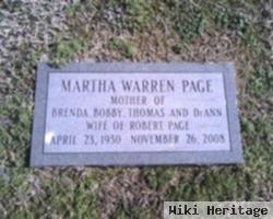 Martha Sue Warren Page