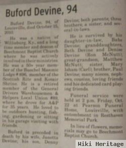 Buford Thompson Devine