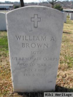 Sgt William A Brown