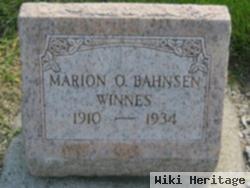 Marion O Bahnsen Winnes