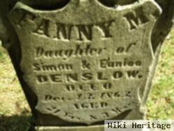 Fanny M Denslow