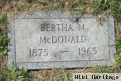 Bertha M Mcdonald