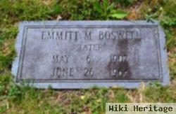 Emitt M "tater" Boswell