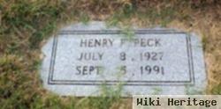 Henry F Peck