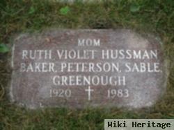 Ruth Violet Hussman Baker Peterson Sable Greenough