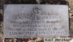 Pfc Ralph E Iverson