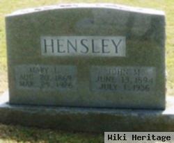 Mary L Fortenbury Hensley