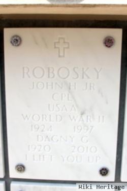 Corp John Harold Robosky, Jr