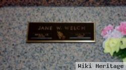 Jane W Welch