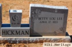Betty Lou Lee Hickman