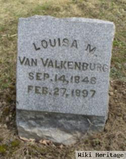 Louisa M Vanvalkenburg