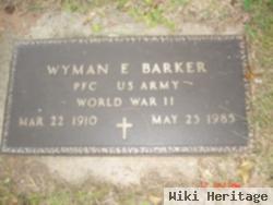 Pfc Wyman E. Barker