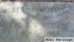 Bess F Howell