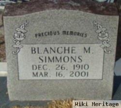 Blanche M Simmons