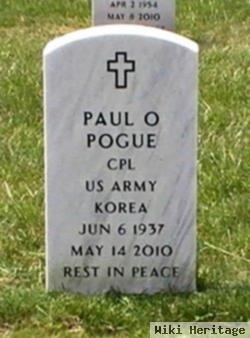 Cpl Paul Oliver Pogue