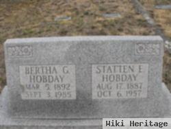 Bertha G Hobday