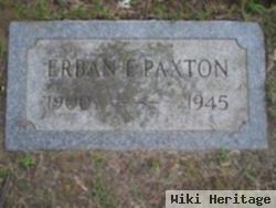 Erban F. Paxton