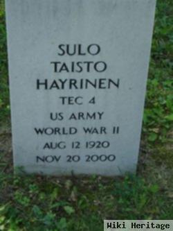 Sulo Taisto Hayrinen