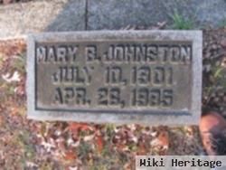 Mary B Johnston