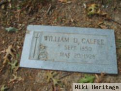 William Davis Calfee