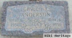 Gaylon F Anderson