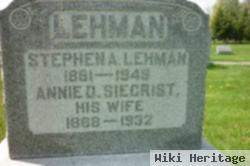 Annie D Siegrist Lehman