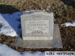 Mary "scootie" Scott Ascherman