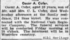 Oscar Aiken Cofer