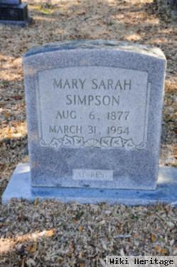 Mary Sarah Campbell Simpson