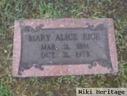 Mary Alice Dillon Rice