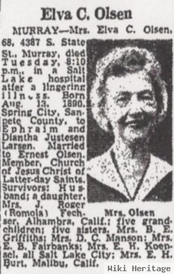 Elva Clyde Larsen Allred Olsen