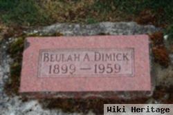 Beulah A Perry Dimick