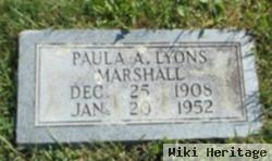 Paula Agnes Lyons Marshall