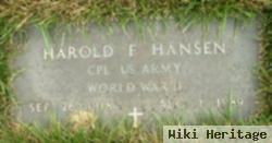 Harold F Hansen