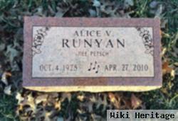 Alice V Petsch Runyan