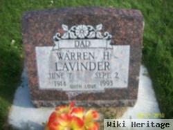 Warren H Lavinder