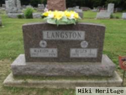 Marion A Langston