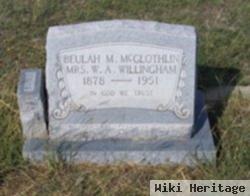 Beulah Melissa Mcglothlin Willingham