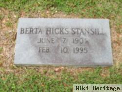 Berta Hicks Stansill