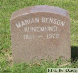 Marian J Benson Kunemund