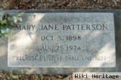 Mary Jane Evans Patterson