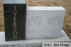 Harold F Iverson