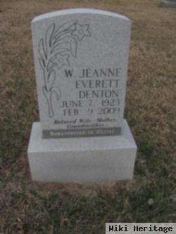 W Jeanne Everett Denton